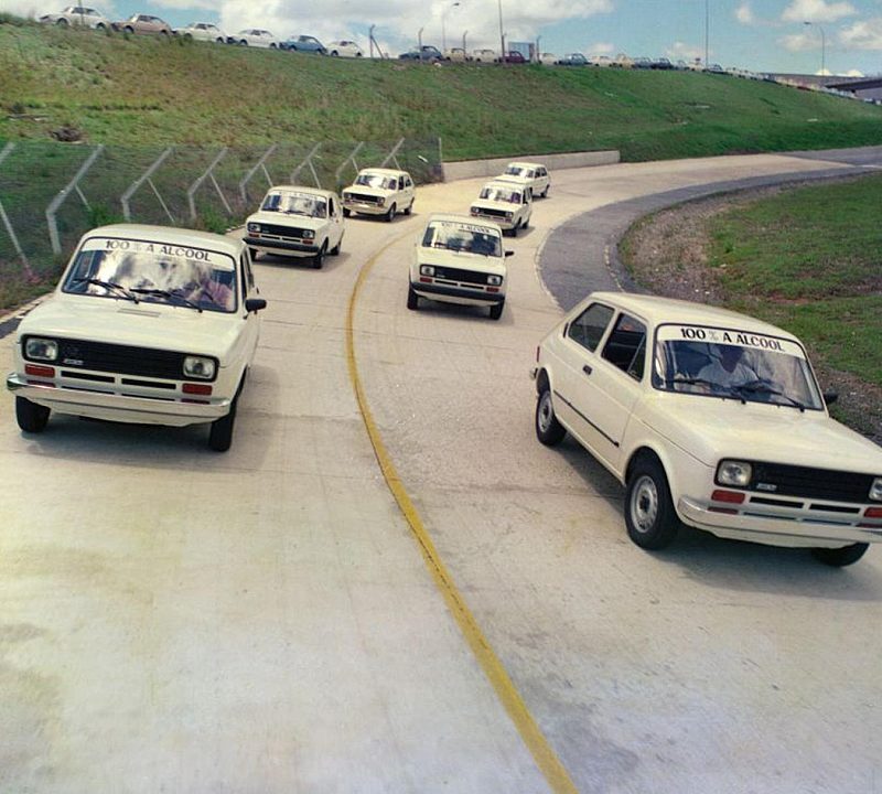 Fiat pioneered ethanol engine series production in 1979